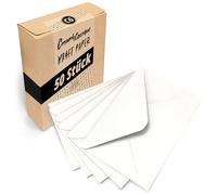 Japun - sobres blancos (50 piezas) de papel, sobre sin ventana - DIN C6-162 x 114 mm