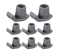 Jaqperd 8 Piezas Deslizadores Esquí para Andador,EsquíS Posavasos Alta Resistencia,Piezas Andador con Accionamiento de PláStico,Accesorios para Andador, Deslizadores para Pies Andador