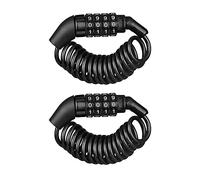 Jaqperd Cerradura de Bicicleta CóDigo de Seguridad 4 DíGitos Candado Antirrobo CóDigo de CombinacióN Seguridad Bicicleta Accesorios para Bicicletas (2 Piezas)