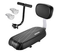 Jaqperd CojíN de Asiento Trasero de Bicicleta Apoyabrazos Juego de ReposapiéS, Bicicleta Asiento Trasero CojíN de Seguridad para NiñOs Apoyabrazos Pasamanos Pies Traseros Pedales