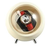 Jaqperd Enrollador de Relojes para Relojes AutomáTicos Caja de Reloj Enrollador AutomáTico (Crema)