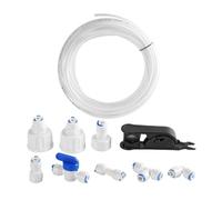 Jaqperd Kit de Manguera de Agua para Refrigerador Tubos Purificadores de Agua Manguera de Agua de 15 M Tubo de Agua Potable para Refrigerador Conector de Tubería de Agua