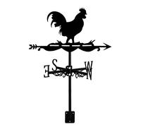 Jaqperd Veleta de Gallo - Silueta de Veleta de Gallo Retro - Indicador de DireccióN del Viento para Patio Granja Al Aire Libre 1 Piezas