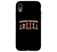 Jaque Mate Britannia Bandera británica Piezas de ajedrez Jugador de ajedrez Carcasa para iPhone XR