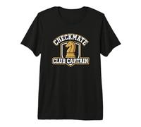 Jaque Mate Club Capitán Ajedrez Estratega Camiseta Premium