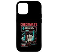 Jaque mate Error 404 Glitch Chessboard Art Ajedrez Jugador Carcasa para iPhone 12/12 Pro