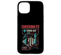 Jaque mate Error 404 Glitch Chessboard Art Ajedrez Jugador Carcasa para iPhone 15 Plus