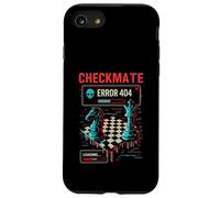 Jaque mate Error 404 Glitch Chessboard Art Ajedrez Jugador Carcasa para iPhone SE (2020) / 7 / 8