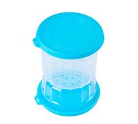 Jar de pepinillos Olive Hourglass Frass Atertight Jugo de pickle separador Frasco para gherkin jalapeeno Separación húmeda seca Material seguro 4.4x5.8in (Azul)