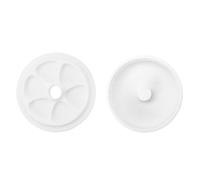 Jar-Inspired Paint Color Tray Non-Spill Compartments For Artists Students Compact Storage & Easy Wipe Plastic Stonemason Jar Art Tool