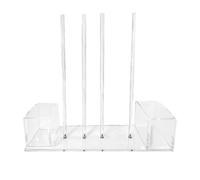 Jar Lid Organizer, Acrylic Storage Rack, Anti Slip Holder System, Cup Lid Sorting Rack, Space Saving Kitchen Organizer for Cupboard Drawer Pantry Gabinete Wall Home Drink Storage 9.65*3.74*2.36 inch