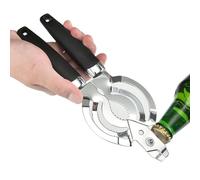 Jar Opener For Seniors - Easy Twist Bottle Unlocker, Comfortable Hand Grip Cracker, Heavy Duty Lid Removal Tool, Compact Kitchen Assistance Device | Water Access, Beer Cap Opening, Countertop