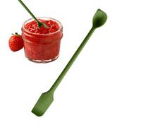 Jar Scraper Spatula, Silicone Double-Headed Spatula Spoon, Non-Stick Butter Spreader, Multipurpose Kitchen Gadget for Baking, Cake, Bread, Cream & Condiments
