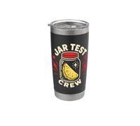 Jar Test Crew Viral Food Humor Vaso térmico de acero inoxidable de doble pared