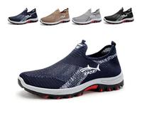 Jar-v Cooling Comfort Sneaker,Summer Breathable, Casual and Comfortable Mesh Fabric Soft Soled Slip On Men's Walking Shoes (Blue,43)