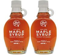 Jarabe de arce Grado A (Dark, Robust taste) - 189ml (250g) - Miel de arce - Sirope de Arce - Original maple syrup (Paquete de 2)