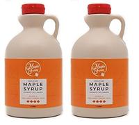 Jarabe de arce Grado A (Very dark, Strong taste) - 1 litro (1,35 Kg) - Miel de arce - Sirope de Arce - Original maple syrup (Paquete de 2)