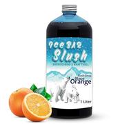 Jarabe ICE Bear libre de azo, botella de 1 litro, concentrado para licorero, máquinas de granizado, máquinas de helado 1:5 a 1:20 (naranja azul)