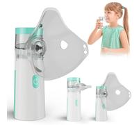 JARAMI - Nebulizador Portatil Recargable para Adultos, Niños y Bebe - Inhalador Silencioso para el Alivio de Tos, Asma, Enfermedades Respiratorias - inhalador Con Mango para uso Domestico y de Viaje.