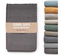 Jarapa Home Made with love - Colcha cama y colcha multiusos para sofás, tejido resistente y de calidad, hecho en España, Café, 180 x 280 cm