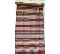 Jarapa Home Made with love Cortina Alpujarreña Rustica, Hecha en España, Fibra Natural de algodón - Cortina para Puerta Exterior mosquitera y Parasol, Medidas 160x215 cm (Multicolor)
