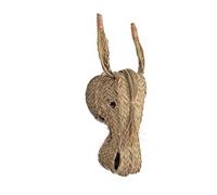 Jarapa Home Made with love Figura Decorativa de Esparto - Cabeza de Burro Trenzada a Mano, Hecha en España. Decoración Estilo Boho Chic, Natural o rústico (Modelo 4)