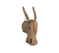 Jarapa Home Made with love Figura Decorativa de Esparto - Cabeza de Burro Trenzada a Mano, Hecha en España. Decoración Estilo Boho Chic, Natural o rústico (Modelo 2)
