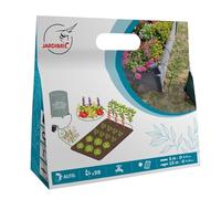 Jardibric - Kit de riego por goteo con bomba solar programable: caudal de 26 l/h, aspiración vertical máxima de 2 m, 15 m de manguera incluida para un riego ecológico y eficaz