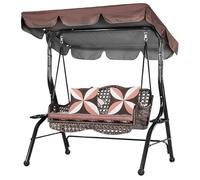 Jardín al aire libre Swing Canopy, Reemplazo de dosel for asiento jardín, multicolor, varios tamaños(Brown,164x114x15cm)