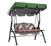 Jardín al aire libre Swing Canopy, Reemplazo de dosel for asiento jardín, multicolor, varios tamaños(Green,249x185x18cm)