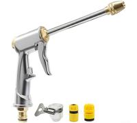 Jardín Alta Presión, Aleación, 4 Modos Riego Jardín Alta Presión,(2meters) | Para riego de césped, alta presión y flujo turbo, para ideal para jardineros, hecho de aleación duradera, 4 modos de spray