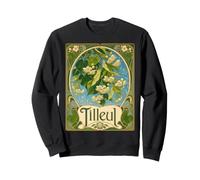 Jardín botánico de Tilo en Flor de Tilo de Estilo Art Nouveau Sudadera