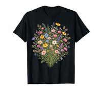 Jardín botánico Floral Natural de Flores Silvestres de Prado Alto Camiseta