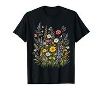 Jardín botánico Floral Natural de Flores Silvestres de Prado Alto Camiseta