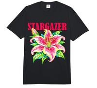 Jardín botánico Floral Tropical con Flores de Lirio Stargazer Comfort Colors Adult Heavyweight T-Shirt