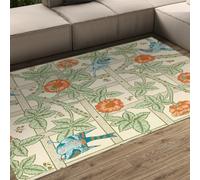Jardín cabaña 160x230 Zona alfombras Lavables salón Alfombra Chino celosía gráfica Alfombra Dormitorio Gran Zona Antideslizante alfombras Suaves Pelo bajo Mantas Finas Comedor Oficina vivero