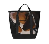 Jardín de bienvenida para cachorros de beagle,Bolsas de almuerzo de gran capacidad, bolsa de mano térmica para mujeres, hombres, trabajo, picnic, viajes.