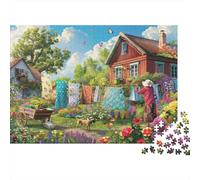 Jardín de casa Rural_2 Puzzle 1000p Adultos Y Ni?os Juego De Lógica Noche En Familia Mejor Valorados Entrenamiento Mental Cartón Premium 70x50cm/1000pcs