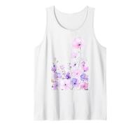 Jardín de Flores Silvestres Pastel, Flores Suaves, Arte primaveral, Flor Natural Camiseta sin Mangas