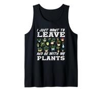 Jardín de Flores suculentas Be with My Plants Lover Camiseta sin Mangas