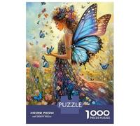 Jardín de Hadas de Mariposas 1000 Piezas Set De Puzzle Puzzle Premium, Cartón Resistente - DIY Super Divertido para La Familia, Decoración Bonita, Regalo De Cumple Ideal 70x50cm/1000pcs