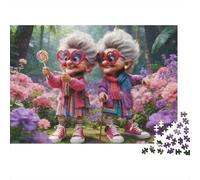 Jardín de Hadas del Bosque Puzzle para Adultos Puzzle de 1000 Piezas Duendes Mayores Actividad Familiar Relajante Decoración 38x26cm/1000pcs