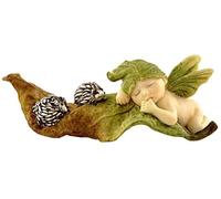 Jardín de Hadas en Miniatura y Estatua de terrario, de Top Collection, Sleeping Fairy Baby with Hedgehogs