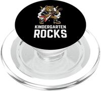 Jardín de Infantes Rocas Rockstar Oso Relajado Animal Música Divertido PopSockets PopGrip para MagSafe