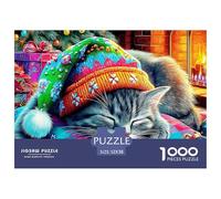 Jardín de la Gata Bajo la Luna Puzzle 1000 Piezas Impresión De Alta Definición Colorido Desafiante Regalo para Niños para Adultos Y Niños Mayores 52x38cm/1000pcs