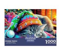 Jardín de la Gata Bajo la Luna Puzzles 1000 Piezas De Juego De Rompecabezas Colores Variados Regalos para Hombres para Adultos Y Jóvenes 38x26cm/1000pcs