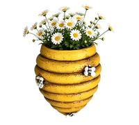 Jardín de pared, diseño geométrico de Beehive, 5,51 in Decorative Plant Holder with Modern Structure, Wall Decor Pot, Space Saving Indoor Planter with Clean Design, Home Use for Living Room