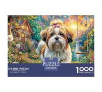 Jardín de Perros mágicos Puzzle para Adultos Obra De Arte Desafiante para Los Sentidos - El Regalo Navideño Que Conquista A Mujeres, Hombres, Adultos Y Niños (Edad Recomendada: 14+) 38x26cm/1000pcs