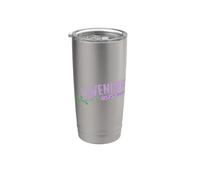 Jardín de plantas de lavanda con flores Vaso térmico de acero inoxidable de doble pared