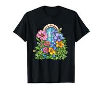 Jardín de Primavera de Flores Silvestres con Ventana Camiseta